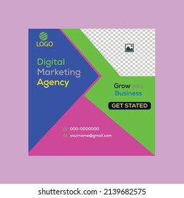 social media post design template