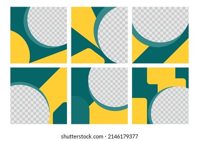 Social media post design template. Set of square design template. Ready to print, editabel vector, suitable for website, ads, brochure, flyer, etc.