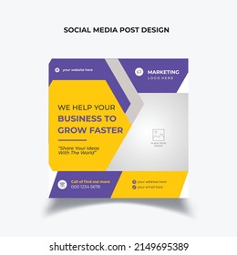 Social Media Post Design Template 