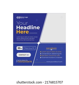Social Media Post Design Template. Its made in Adobe Illustrator. Easy Modify Layout. Thank you. 