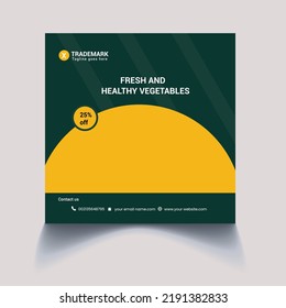Social media post design template 