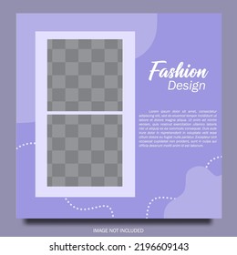 Plantilla de diseño de publicaciones en medios sociales, con estilo ondulado, adecuada para promocionar tu negocio en medios sociales