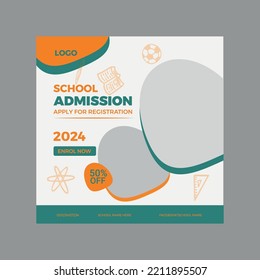 Social media post design template