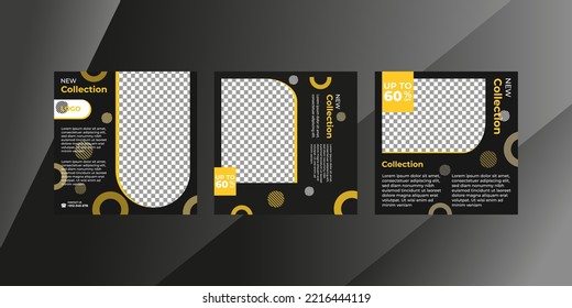 social media post design template Premium Vector