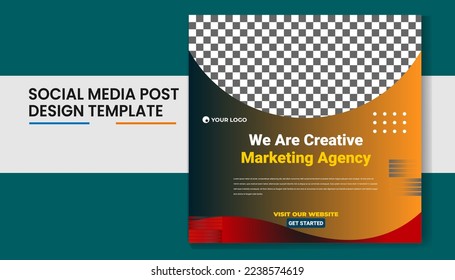 Social  media post design template