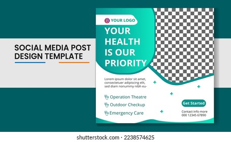 Social  media post design template