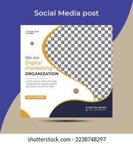 Social media post design template