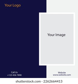 Plantilla de diseño de publicaciones en medios sociales con tema moderno e ilustración de diseño y vector
