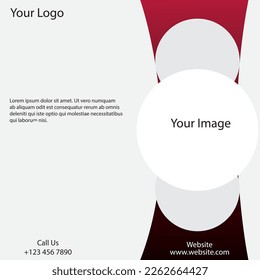 Social media post design template with modern theme and design illustration and vector
