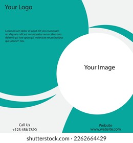 Social media post design template with modern theme and design illustration and vector