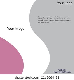 Social media post design template with modern theme and design illustration and vector