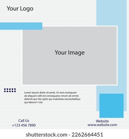 Plantilla de diseño de publicaciones en medios sociales con tema moderno e ilustración de diseño y vector
