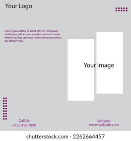 Plantilla de diseño de publicaciones en medios sociales con tema moderno e ilustración de diseño y vector