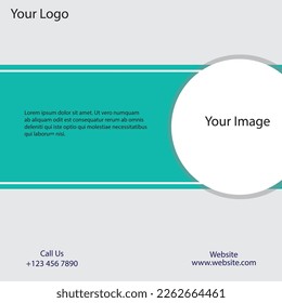 Plantilla de diseño de publicaciones en medios sociales con tema moderno e ilustración de diseño y vector