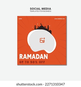 Social media post design template
