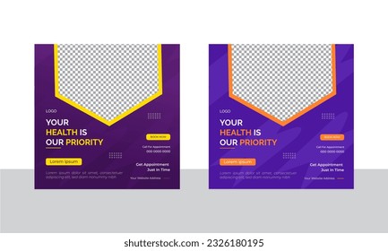 Social media post design template