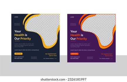 Social media post design template