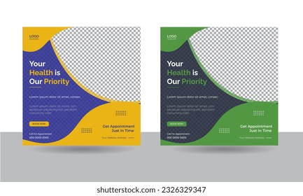 Social media post design template