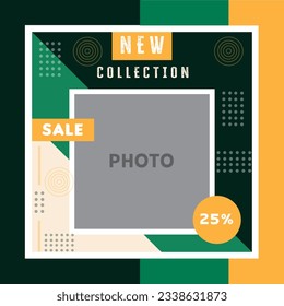 Social media post design template Premium Vector.