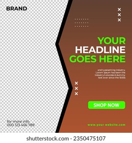 Social media post design template