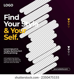 Social media post design template