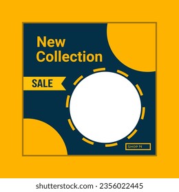 Social media post design template bundle,Premium Vector.