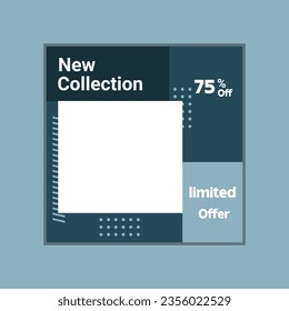 Social media post design template bundle,Premium Vector.