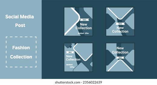 Social media post design template bundle,Premium Vector.