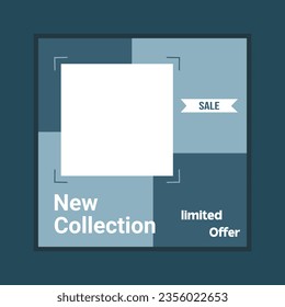 Social media post design template bundle,Premium Vector.