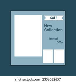 Social media post design template bundle,Premium Vector.
