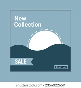 Social media post design template bundle,Premium Vector.
