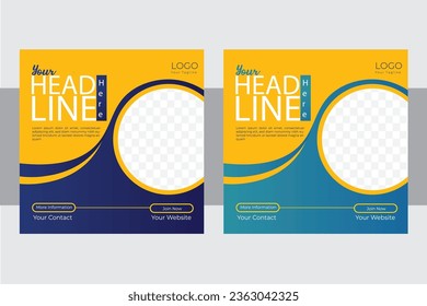 Social Media Post Design Template.