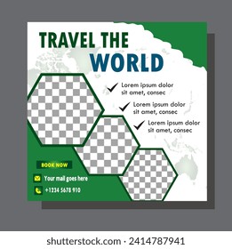 social media post design template.