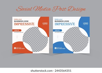 Social media post design template