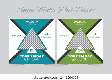 Social media post design template
