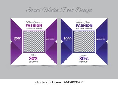 Social media post design template