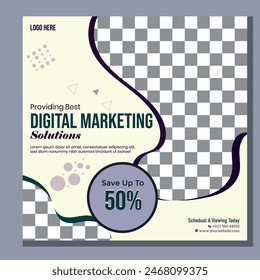 social media post design template