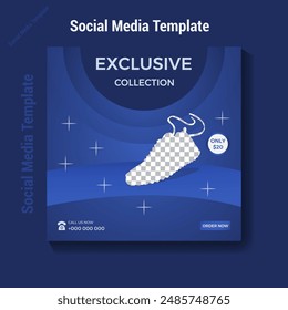 Social Media Post Design Template With Exclusive Collection