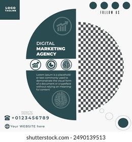 Social Media Post Design Vorlage für Digital Marketing Agency