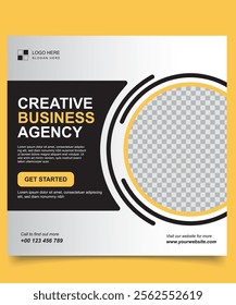 Social media post design template