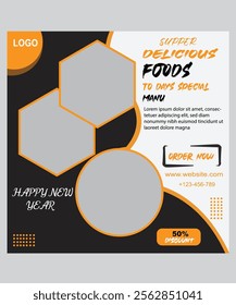 Social media post design template