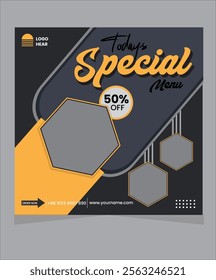 social media post design template