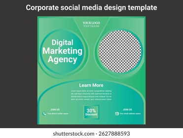Social media post design template Slides abstract Unique Editable modern Social Media banner Elegant sale and discount promo - Vector. fashion sale social media post design.