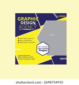 Plantilla de diseño de publicaciones en redes sociales