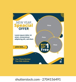 Social media post design template