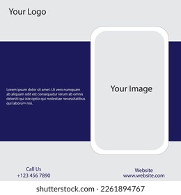 Social media post design templates with modern theme and layout illustration