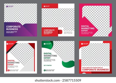 social media post design templates for digital marketing