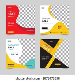 Social Media Post Design Vector