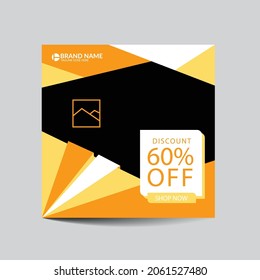 Social Media post design Vector layout template