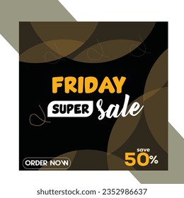 social media post design vector template
